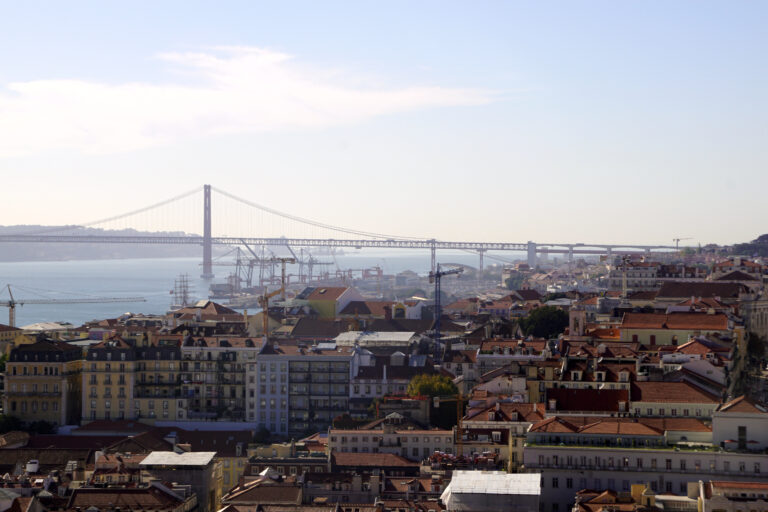 Lissabon Hafenblick